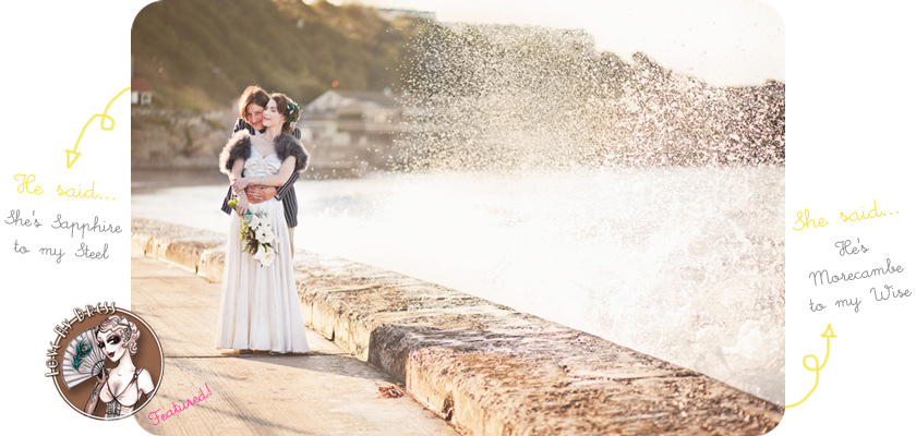 vintage seaside wedding
