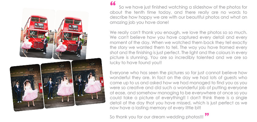 UK wedding photographer review